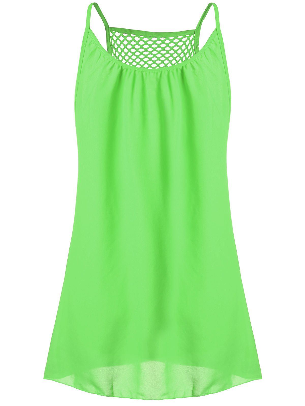 neon green chiffon dress