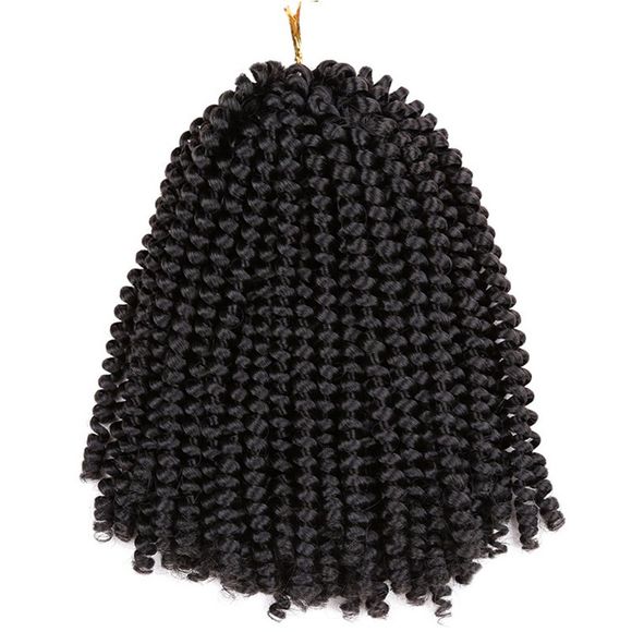 Extension de Cheveux Courte Tresse Afro Bouffante - Noir 
