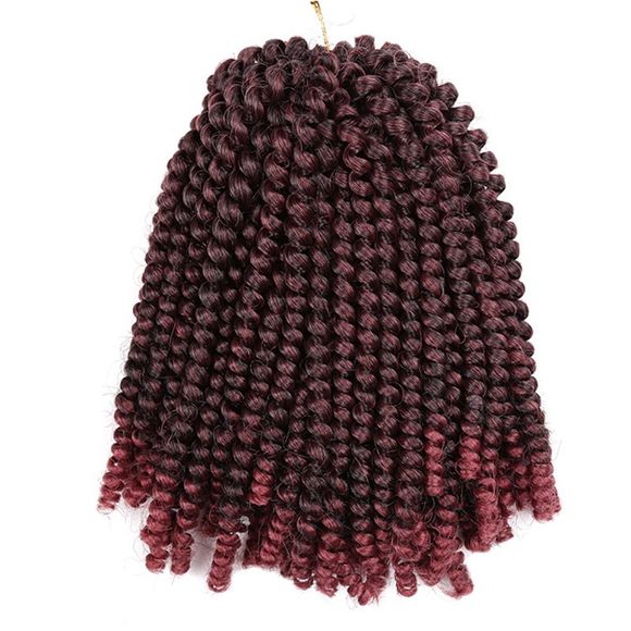 Extension de Cheveux Courte Tresse Afro Bouffante - Rouge vineux 