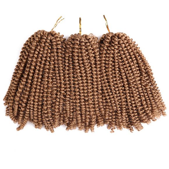 Extension de Cheveux Courte Tresse Afro Bouffante - Brun Légère 