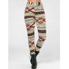 High Waisted Colorful Geometrical Print Leggings - COLORMIX S