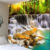 Tapisserie Murale Imprimé Chute d'Eau dans la Montagne - multicolore W59 INCH * L51 INCH
