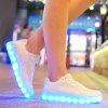 Chaussures de sport respirant Led Luminou - Blanc 40