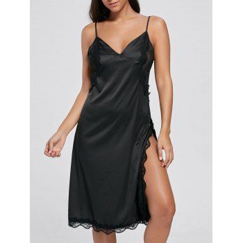 black babydoll slip