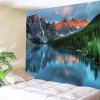Tapisserie Murale Imprimé Lac et Montagne - multicolore W59 INCH * L51 INCH
