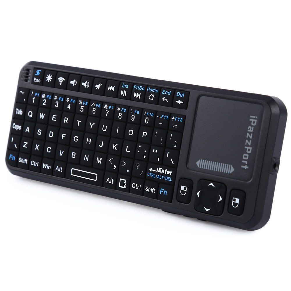 

Mini Wireless Handheld Keyboard With Touchpad Mouse, Black
