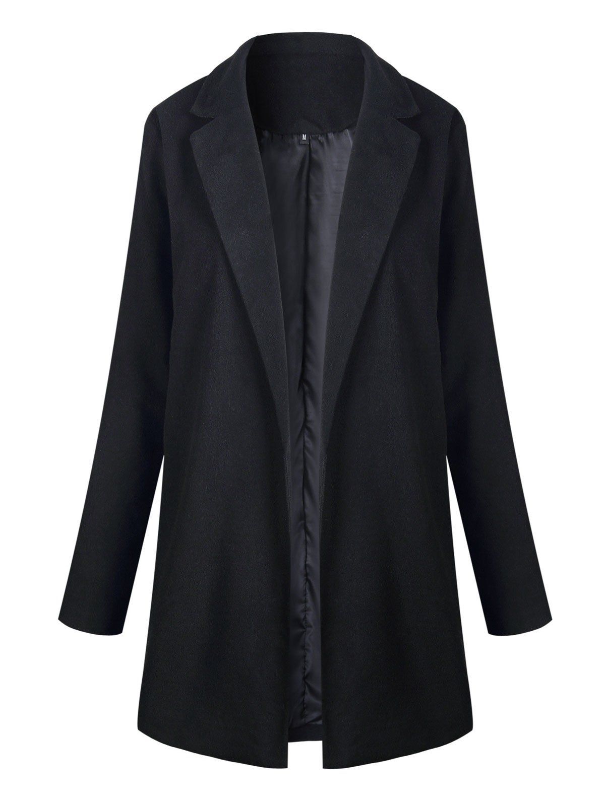 

Slim Fit Long Lapel Blazer, Black