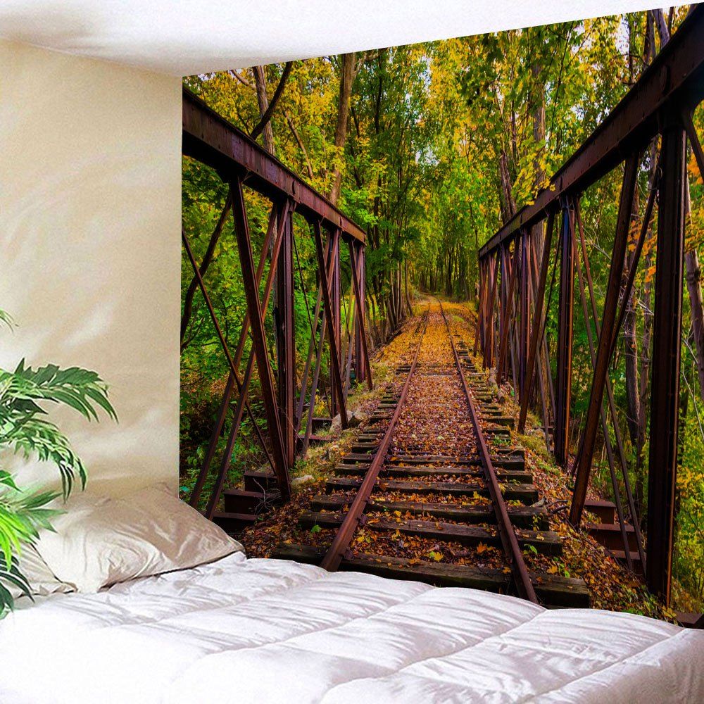 

Forest Railway Fabric Wall Art Tapestry, Colormix
