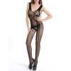 Crotchless See Through Lace Bodystocking - Noir ONE SIZE
