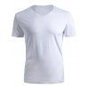 V Neck Short Sleeve T-shirt - Blanc M