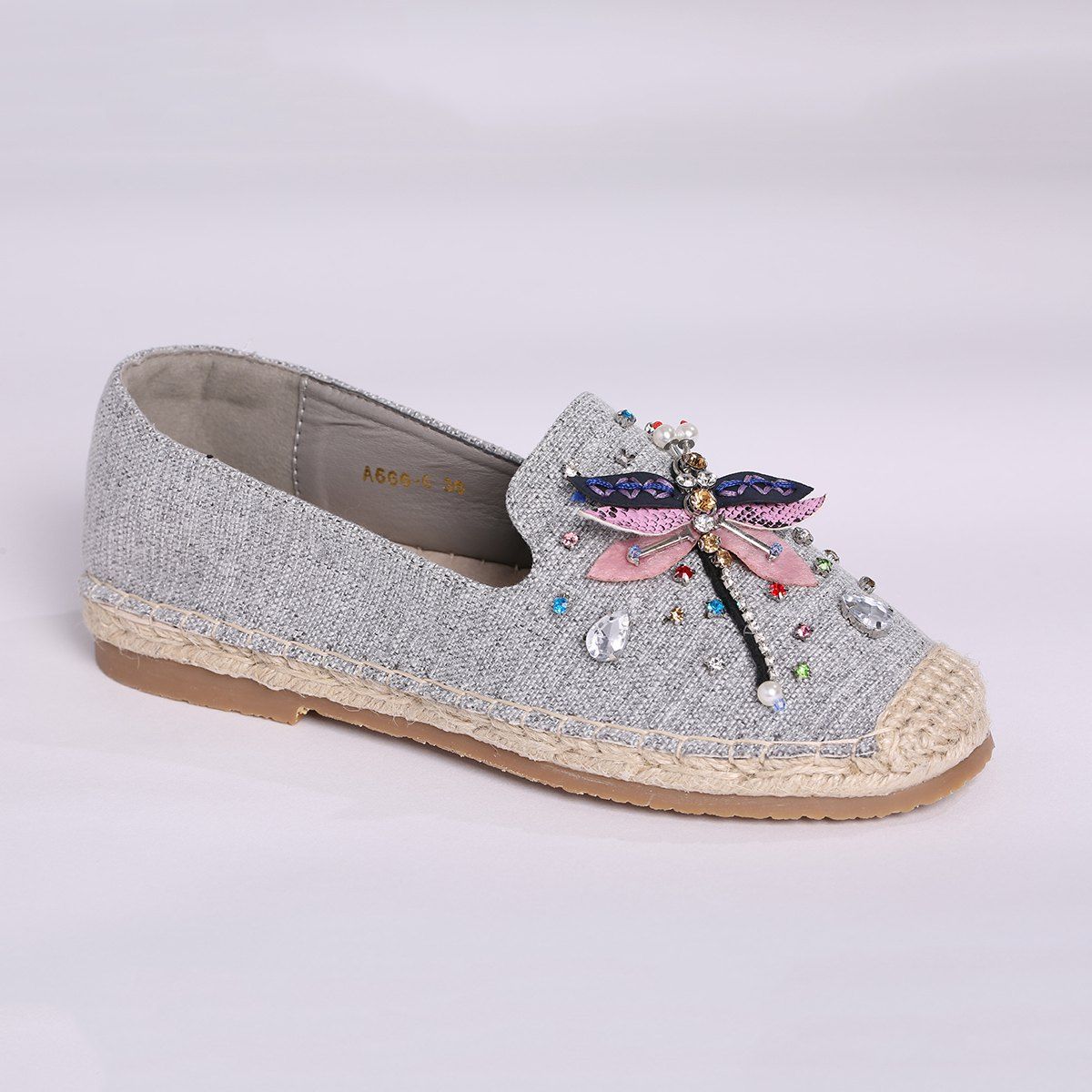 rhinestone canvas shoes
