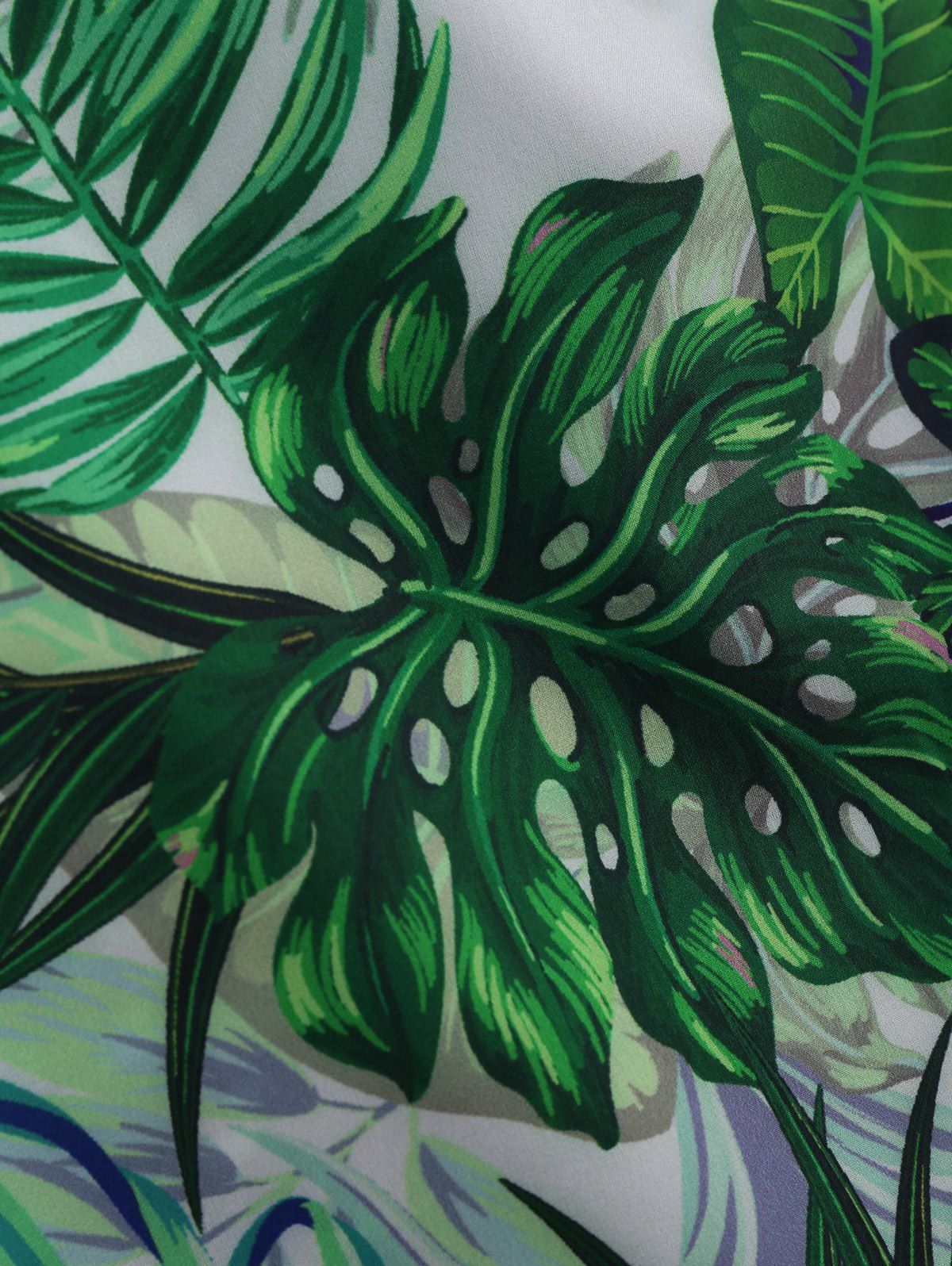 2018 Beach Hawaii Print Cover Up Slip Dress GREEN XL In CoverUps