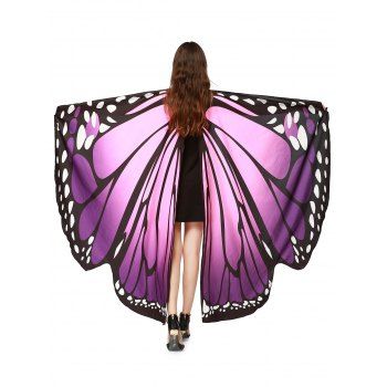 cape butterfly chiffon wing oversize