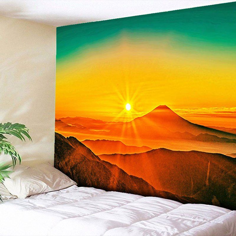 

Sunset Printed Wall Hanging Tapestry, Yellow