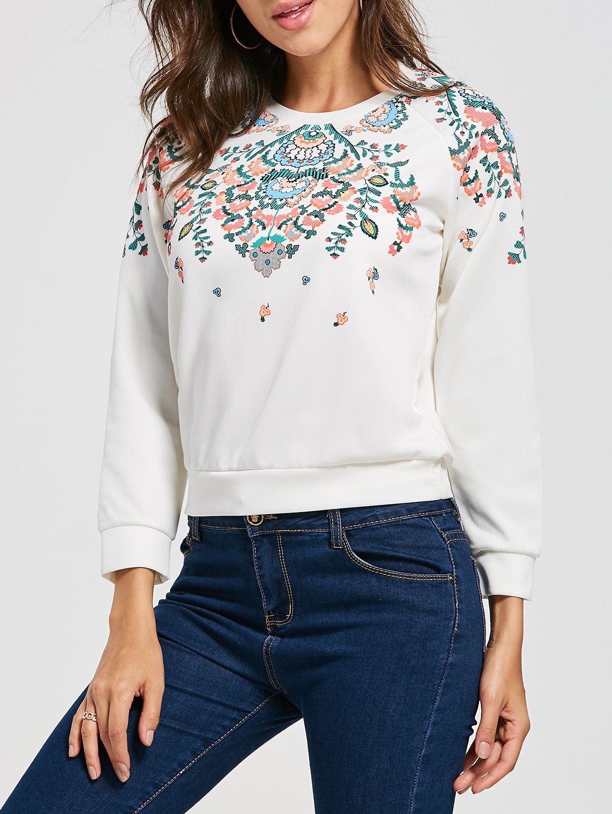 floral sweatshirt uk