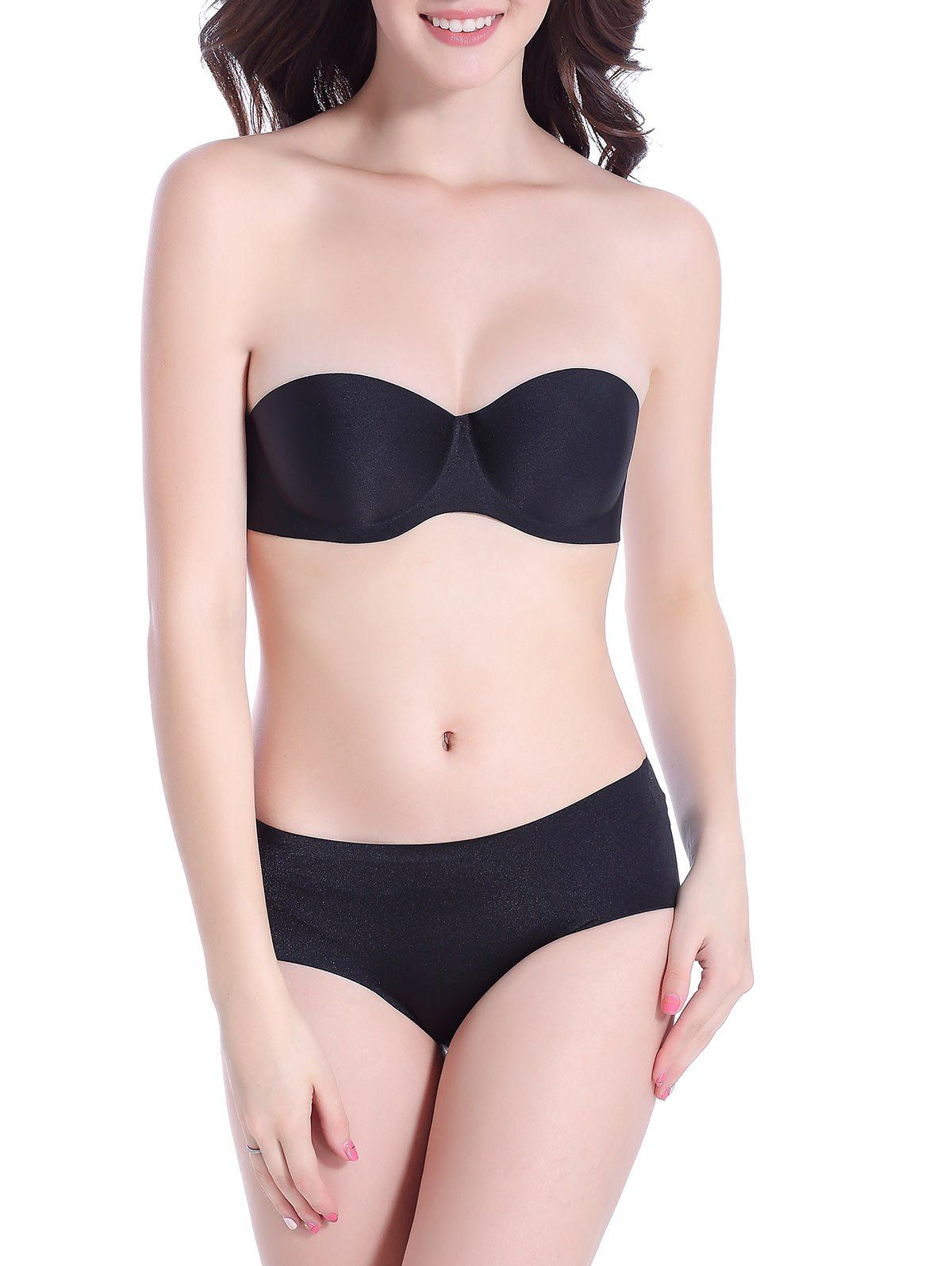 

Push Up Strapless Bra, Black