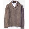 Pullover Shawl Collar Chunky Sweater - RAL8025 Brun Clair L
