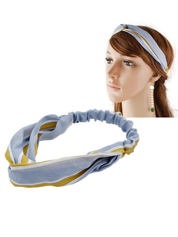

Multiuse Striped Elastic Hair Band, Blue
