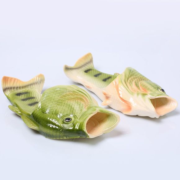 Pantoufles en plastique en forme de poisson - Vert SIZE(39-40)