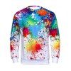 Sweat-shirt Peinture Splash Impirmé - multicolore 2XL