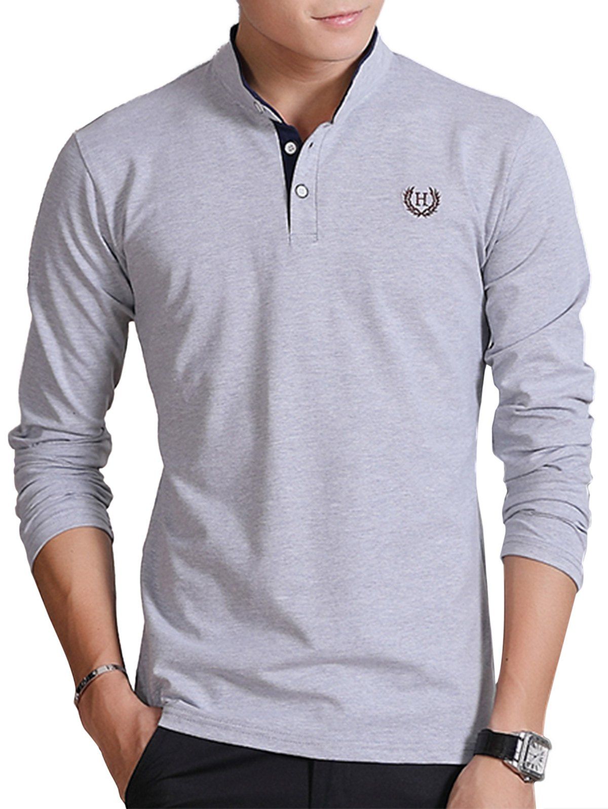 buttoned t shirt