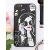 Cool Girl Pattern Phone Case For Iphone - BLACK FOR IPHONE 6 PLUS / 6S PLUS
