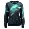 Sweatshirt avec la galaxie 3D Imprimer - multicolore XL
