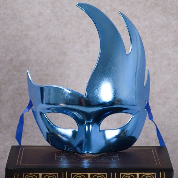 Accessoire D'Halloween Masque en Forme de Flamme - Bleu 