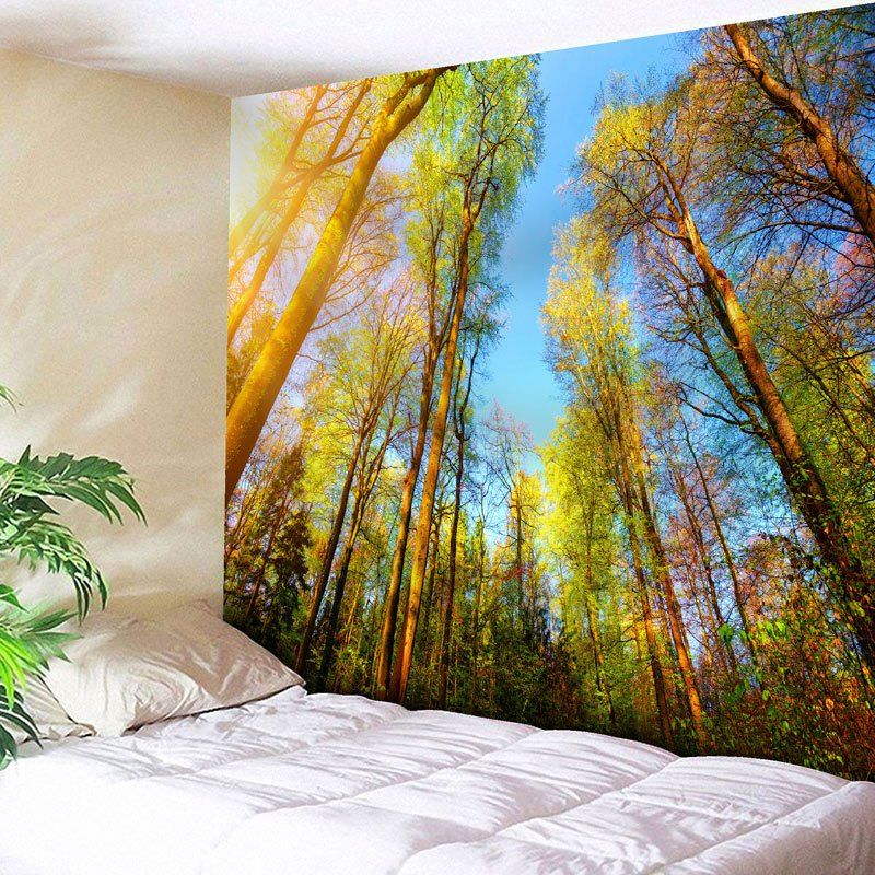 

Forest Sky Bedroom Wall Decor Tapestry, Green