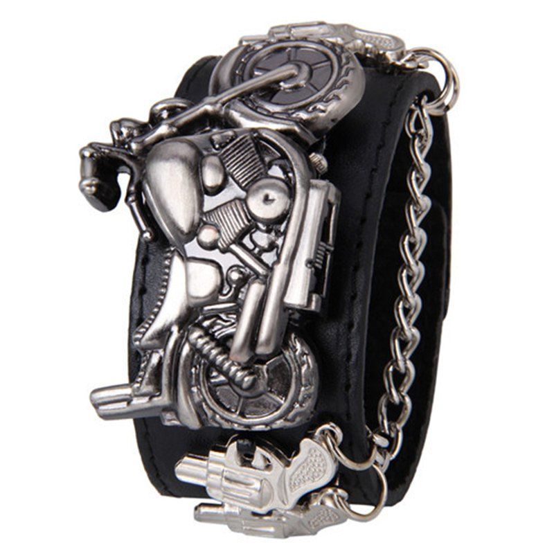 

Gothic Style Motorcycle Number Watch, Black