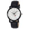 Montre Analogique avec Cadran Motif Toile d'Araignée - Noir 