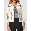 Veste en jean à broder fleur - Blanc XL