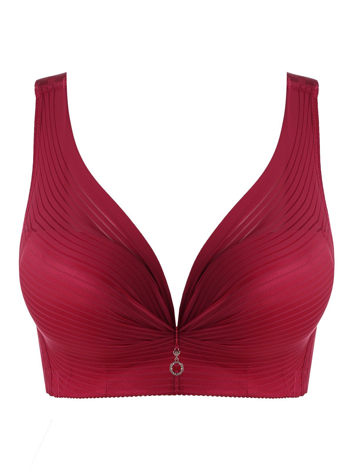 

Plus Size Seamless Push Up Bra, Bright red