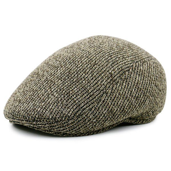 

Outdoor Knitted Newsboy Hat, Coffee