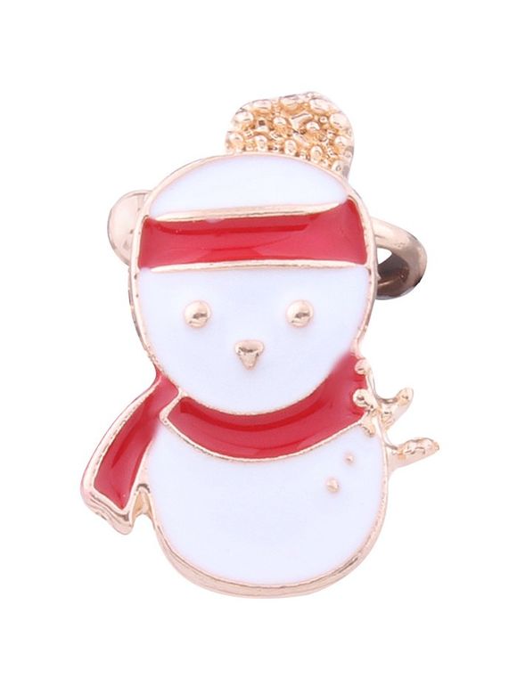 1PC Christmas Snowman Ear Cuff - Blanc 