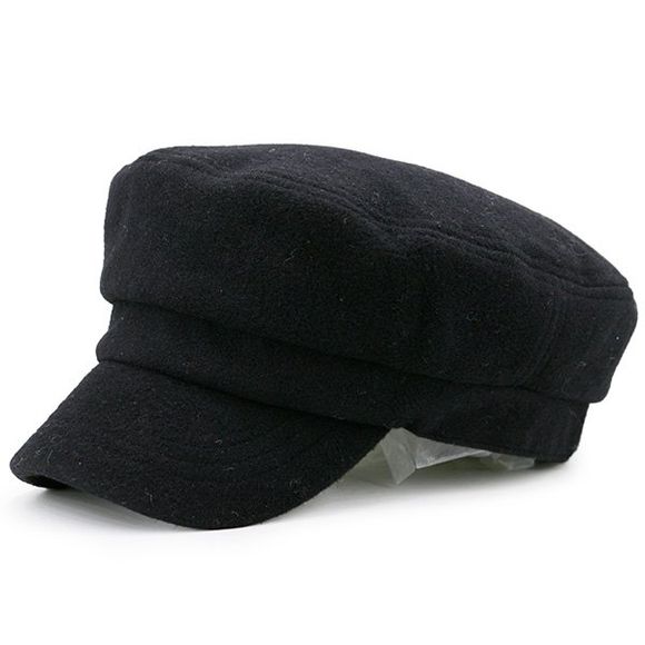 Chapeau Militaire Simple D'hiver - Noir 