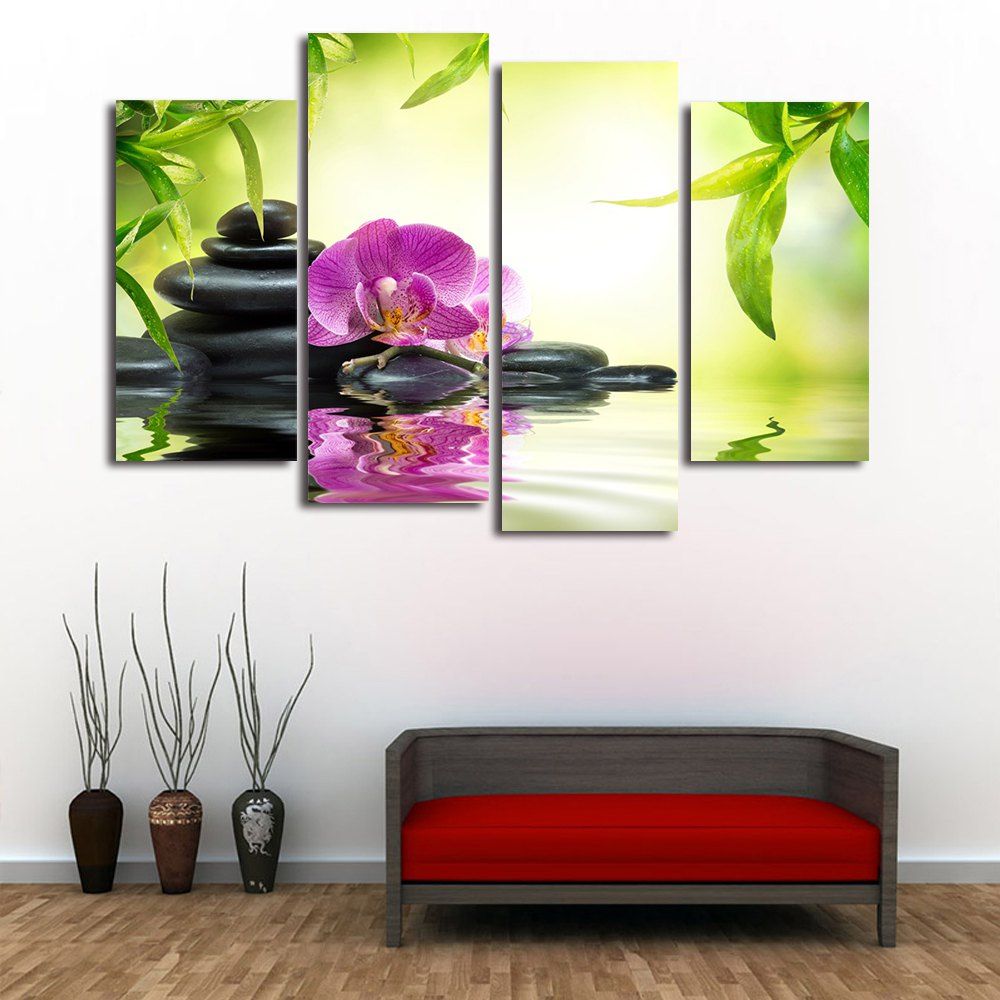 

Floral Stone Print Split Canvas Wall Art Paintings, Colormix