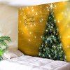 Merry Christmas Tree Pattern Tapisserie murale - d'or W91 INCH * L71 INCH
