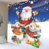 Tapisserie murale en forme de bonhomme de neige à l'épreuve du bois et au Père Noël - coloré W91 INCH * L71 INCH