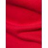 Side Slit Fleece Drop Shoulder Pullover Hoodie - RED XL
