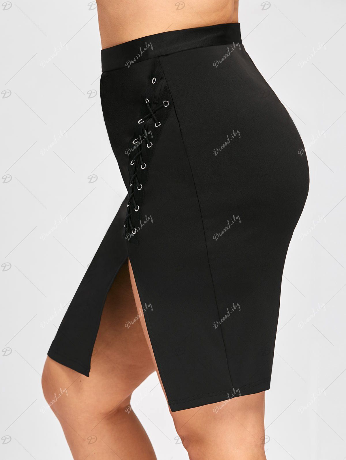 plus size high slit