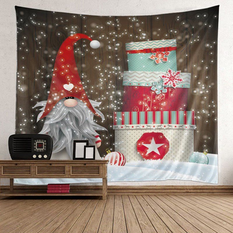 

Hanging Waterproof Christmas Birthday Cake Patterned Tapestry, Colorful