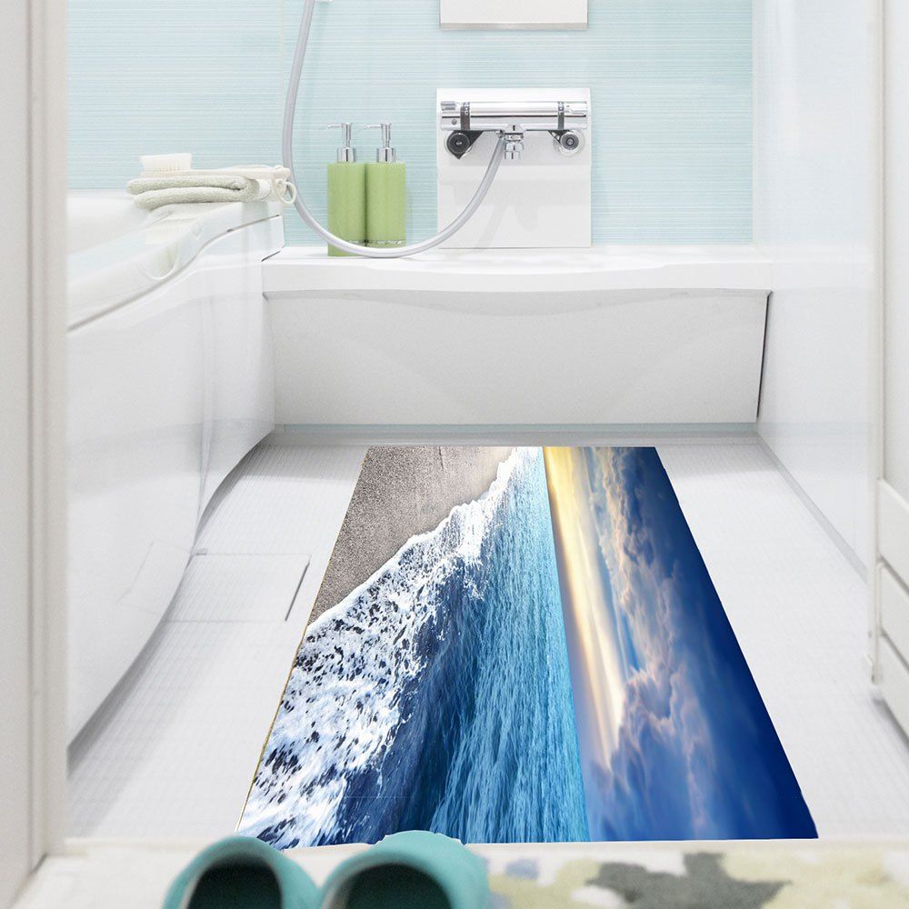 

Multifunction Surf Beach Patterned Floor Wall Art Painting, Cloudy