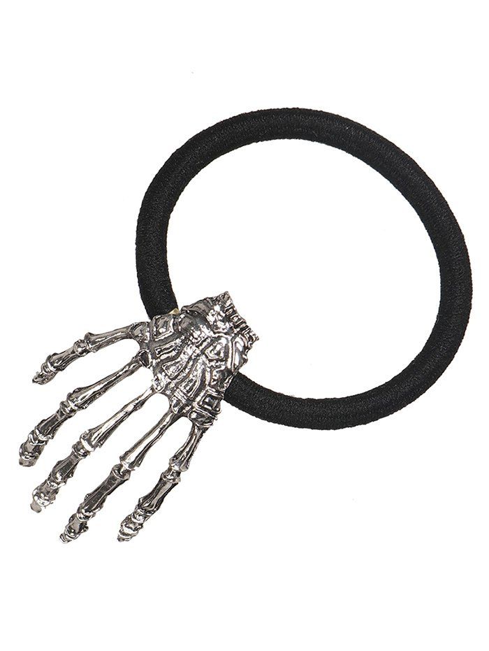 

Halloween Skeleton Hand Elastic Hair Band, Silver