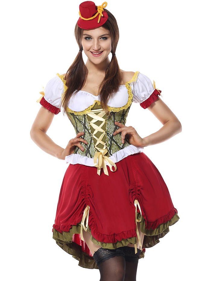 

Oktoberfest Cosplay Costume, Red