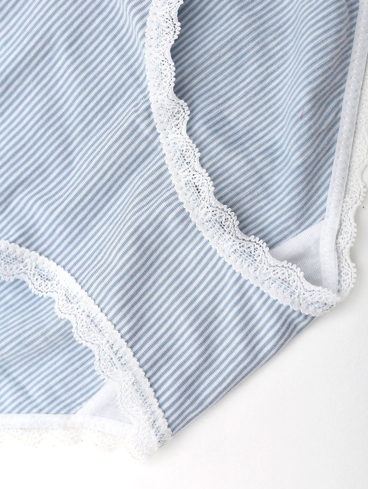2018 Striped Lace Trim Panties CLOUDY L In Panties Online Store. Best