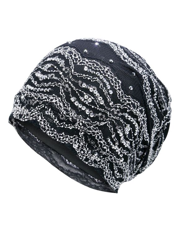 Chapeau de Bonnet Embellished - Noir 