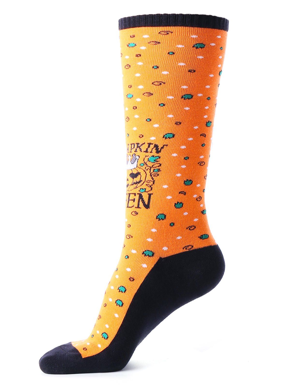 

Halloween Pumpkin Queen Pattern Tube Socks, Earthy