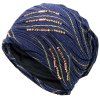 Bonnet Décoré Strass Wave Stripe Design - Bleu profond 