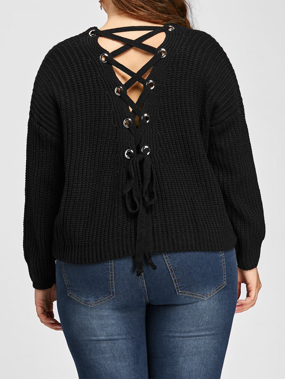 Plus size v neck cardigan About the Style. A cardigan by definition is a sweater that buttons, ties, or zips down the front. A v-neck style of this classic sweater is a bit more dressed up than most others, but because the definition is so broad it can encompass many different designs.